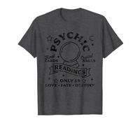 Gypsy Fortune Teller Psychic Readings Tarot Crystal Ball T-Shirt, Men, Dark Heather Grey, Large