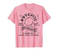 Gypsy Fortune Teller Psychic Readings Tarot Crystal Ball T-Shirt, Men, Pink, X-Large