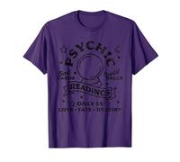 Gypsy Fortune Teller Psychic Readings Tarot Crystal Ball T-Shirt, Men, Purple, Medium