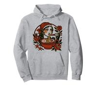 Gypsy Girl Tattoo - Noodle Design - Eating Ramen Vintage Pullover Hoodie