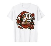 Gypsy Girl Tattoo - Noodle Design - Eating Ramen Vintage T-Shirt