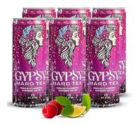 Gypsy Spirits - Vodka Cocktail pre-mixed with Lemonade & Raspberry Iced Tea, Award Winning Clean Hard Tea cocktail • 8% ABV • Zero Sugar & Carbs • Gluten Free • 7-Times Distilled (6 x 250ml Cans)