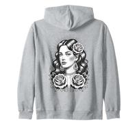 Gypsy Tattoo Cool Lady Classic American Tattoos Vintage Zip Hoodie