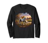 Gypsy Vanner Draft Horse Mare & Foal Long Sleeve T-Shirt