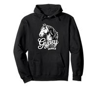 Gypsy Vanner Horse Portrait Gypsy Cob Tinker Draft Horse Pullover Hoodie