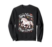 Gypsy Vanner Magic in Motion Horse Lover Equestrian Sweatshirt
