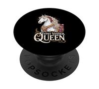 Gypsy Vanner Queen Horse Love Equestrian PopSockets Adhesive PopGrip