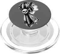 Gypsy Woman Skull American Traditional Tattoo Flash PopSockets PopGrip for MagSafe