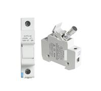 GYPV-32 Photovoltaic gPV Fuse Holder with 10 * 38mm Fuse Link 1000VDC 2A 6A 10A 15A 20A 25A 30A DC Fuse AUOQKQUT(10A Fuse Link Only)