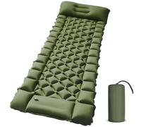 GYPWAN Camping Sleeping Pad, Self Inflating Camping Mat Inflatable Sleeping Mat Ultralight Camping Mat with Pillow Built Foot Pump Inflatable Sleeping Pads Compact for Camping Hiking,green
