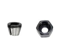 GYQIZSS 1/4'' 6MM 6.35MM 8MM Shank Milling Cutter Collet Chuck & Nut for Electric Woodworking Trimmer Wood Router Engraving Machine 1/3pcs