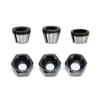GYQIZSS 1/4'' 6MM 6.35MM 8MM Shank Milling Cutter Collet Chuck & Nut for Electric Woodworking Trimmer Wood Router Engraving Machine 1/3pcs