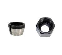 GYQIZSS 1/4'' 6MM 6.35MM 8MM Shank Milling Cutter Collet Chuck & Nut for Electric Woodworking Trimmer Wood Router Engraving Machine 1/3pcs