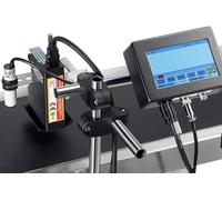 GYQSSD 12.7/25.4mm Online Inkjet Coder, Industrial Inkjet Printer Date Inkjet Coding Printer, Automatic Coding Machine for Barcode Batch Number Code Date Label Logo QR Code,12.7mm