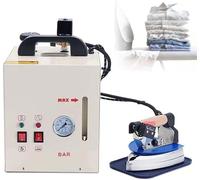 GYQSSD 1600W Steam Ironing Station,900W Handheld Steam Boiler Iron Steamer with 4L Boiler, Visual Pressure Gauge & Water Shortage Alarm for Clothing Stores, Laundries and Factories