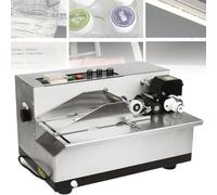 GYQSSD 180W Automatic Print Date Label Machine, Ink Wheel Marking Machine, Solid Dry Ink Batch Coding Machine, Photoelectric Control, Automatic Counting, 300pcs/Min