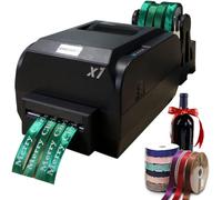 GYQSSD Automatic Digital Thermal Ribbon Hot Foil Stamping Machine, Digital Ribbon Printer, Thermal Ribbon Printer 150mm/s, Apply to Ribbons, Gift Ribbons, Streamers