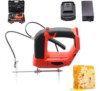 GYQSSD Electric Bee Shaker, Cordless Beehive Frame Shaking Machine, Rechargeable Handheld Bee Remover, Portable Brushless Motor Bee Raising Tools, 4-Speed Adjustable Red