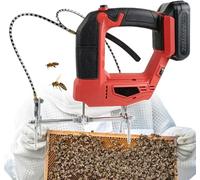 GYQSSD Electric Bee Shaker for Bee Remover, Rechargeable Handheld Beehive Frame Shaking Machine For Home Bee Farm, Bee Hive King Box Beekeeping Equipmen Red