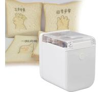 GYQSSD Handheld Color Food Printer, Edible Inkjet Food Printer, Handheld One Button To Control Three Color Thermal Inkjet Multi Line Printing for Bread, WIFI Connection