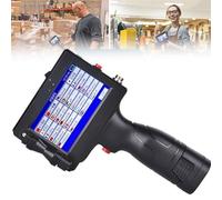 GYQSSD Handheld Inkjet Printer with Photoelectric Sensor, 4.3 Inch LED Touch Screen Quick-Drying Inkjet Coding Machine, for Barcode Batch Number Code Date Label Logo QR Code