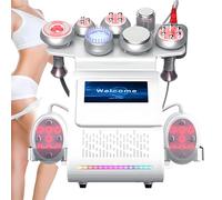 GYQSSD Portable Body Sculpting Machine, 9 in 1 Cavitation Slimming Machine Machine Skin Lift Radio Frequency Massager Multipolar Vacuum Reduction Device for The Whole Body