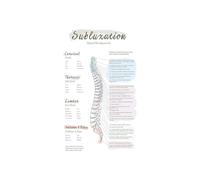 GYQYJPFZM Chiropractic Subluxation Educational Poster Spinal Cord Nerve Anatomy Chart Vertical Wall-Art for Physician Office Clinic Classroom Decor(Framed,08x12inch(20x30cm))