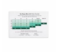 GYQYJPFZM Intimate Apparel Size Guide Vintage Chart Poster Canvas Print Wall-Art for Retro Bedroom Dressing Room Decor(Unframed,16x24inch(40x60cm))