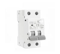 GYR9NM AC Type RCBO 2P 4P Magnetic Circuit Breaker with Over Current and Leakage Protection Din Rail 10A 16A 25A 32A 40A CZAOINCU(2P 16A)