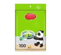 Gyrategirl 100 Pcs Cling Film Shrinkable Food Covers Plastic Stretch Fresh Keeping Bags for Fruits and Vegetables in the Refrigerator Food Storage Bags for fruit Preservation