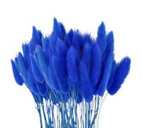 Gyrategirl 100pcs Artificial Pampas Grass Fluffy Bunny Tails Dried Flowers for Vase Multi-Colored Dried Flowers Bouquet Decorative Dry Flowers for Boho Home Decor Living Room Accessories, 45cm/17inch