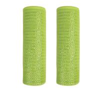 Gyrategirl 2 Rolls Deco Mesh Ribbon Rolls for Wreath Making Colorful Poly Metallic Foil Mesh Ribbons DIY Crafts for Wedding Easter Halloween Thanksgiving Christmas Wreath Decorations, 26cm x 30Ft