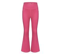 Gyrategirl Girls Leggings Flares Ribbed Yoga Dance Pants with Pockets High Waist Bell Bottom Trousers for Kids Teens Casual Athletic 4 5 6 7 8 9 10 11 12T Hot Pink