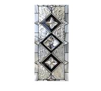 Gyrategirl Stained Glass Window Film Privacy for Glass Windows 45 x100cm Thermal UV Blocking Window Film Static Cling Decorative Decals for Home Kitchen Office Bathroom