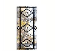 Gyrategirl Stained Glass Window Film Privacy for Glass Windows 45 x100cm Thermal UV Blocking Window Film Static Cling Decorative Decals for Home Kitchen Office Bathroom