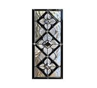 Gyrategirl Stained Glass Window Film Privacy for Glass Windows 45 x100cm Thermal UV Blocking Window Film Static Cling Decorative Decals for Home Kitchen Office Bathroom (J, 45W x 100H cm)