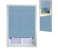 Gyrategirl Temporary Blinds for Windows, Easy to Cut and Install Self Adhesive No Drill Stick On Pleated Paper Door Blinds No Drilling Window Cover for Bedroom Kitchen Bathroom Living Room Patio