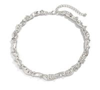 GYRMMUE Chunky Gold Necklace for Women,Vintage Liquid Metal Choker Geometric Irregular Twist Necklaces Punk Style Lava Chain Necklace Trendy Rock Hip Hop Accessories, L, Acrylic, No Gemstone