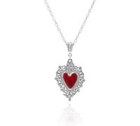 GYRMMUE Gothic Thorns Heart Necklace for Women,Vintage Black Velvet Choker Punk Style Necklaces Y2k Aesthetic Necklace Halloween Victoria Mystic Vampire Jewelry Accessories, L, Alloy Steel, No