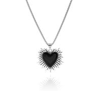 GYRMMUE Gothic Thorns Heart Necklace for Women,Vintage Black Velvet Choker Punk Style Necklaces Y2k Aesthetic Necklace Halloween Victoria Mystic Vampire Jewelry Accessories, L, Alloy Steel, No