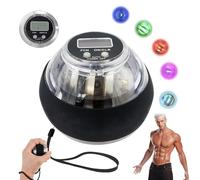 Gyro Ball Gyroscope 2026, Curaball Hand Strengthening Device - Auto-Start Hand Exerciser with Counter, Wrist Strengthener, Torqueball Resistance Trainer for Arm Fingers, Colorful LED Lights