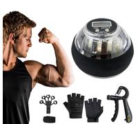 Gyro Ball Powerball Gyroscope 2025, Hand Exerciser, Auto-Start Gyroscopic Wrist Exercise Gyro Ball, Hand Exercise Ball for Arm Finger Workouts