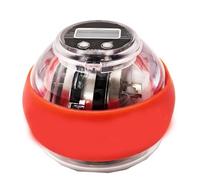 Gyro Ball Wrist Exerciser, Auto Start LED Gyroscope Power Trainer with Counter, Torque Forearm Strength Hand Finger Workout Tool platinum red