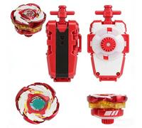 Gyro Set with String Launcher, Combat Gyros, With Battling Top Launcher, Includes String Launcher & Right-Spin Top, Great Starter Set for Battling Games, Fun Gift (Red)