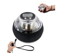 GyroBall Wrist Exerciser Ball, Auto Start 5 Level Resistance Gyroscopic Forearm Trainer, Torque Ball Resistance Trainer for Arm Fingers, Colorful Led Lights