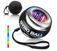 Gyroball, wrist trainer ball, wrist strengthener, 5-stage resistance/light control, powerball, gyroscopic forearm trainer, gyro ball for strengthening arms, fingers, wrist bones and M