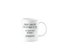 Gyrocopter, Birthday Gifts for Men or Women or Bestfriend, Funny Mug, Joke, Gag or Silly, Gift for Someone who Loves, Secret Santa, Presents for Christmas, I'm Riding, mm-CA_231_63
