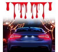 Gyrodymix Halloween Flowing Blood Horror Funny Car Stickers, Bleeding Decals for Car Headlight Taillight Window Bumper Decoration, 2 Pcs