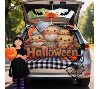 Gyrodymix Halloween Trunk or Treat Banner Outdoor Rear Trunk Banner Decorations for Car SUV Truck Garage Outdoor Party