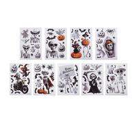 Gyrodymix Halloween Window Stickers Skull Pattern Car Decals PVC Multicolor 1 Set W01